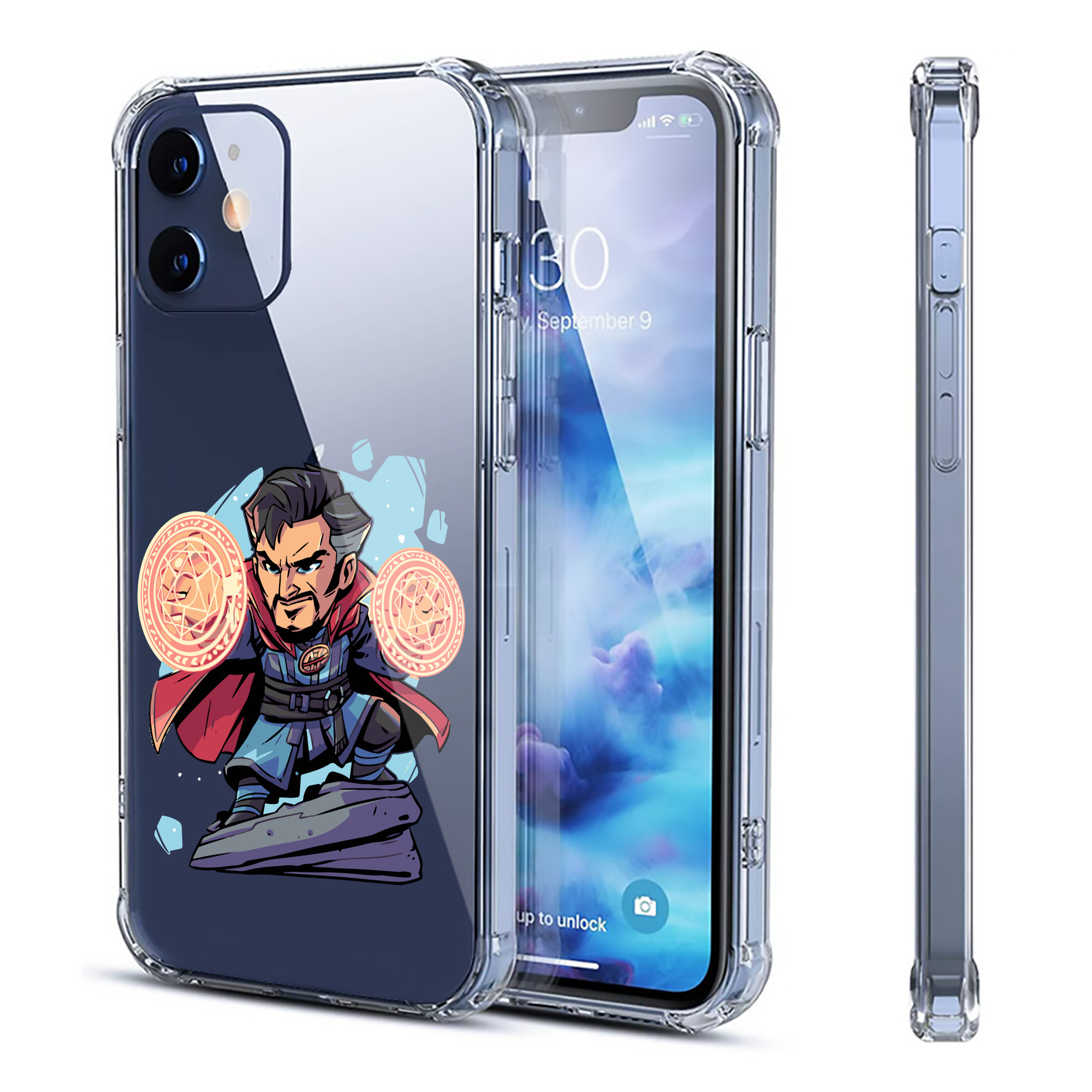 （画像用） アベンジャーズ The Avengers 【iPhone 12シリーズ対応】透明スマホケース（クリアソフトケース）